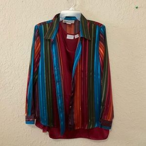 Multicolor Tank Top and Long Sleeve